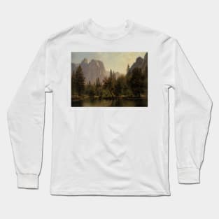 Cathedral Rocks, Yosemite Valley by Albert Bierstadt Long Sleeve T-Shirt